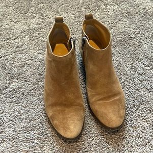 Suede Low Rise Booties
